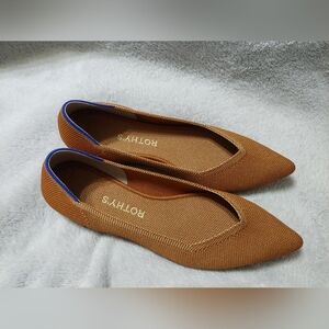 Rothy's Orange Pointed Flats